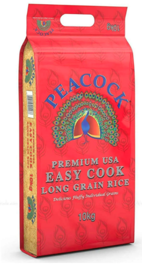 Peacock Easy Cook Rice 10kg